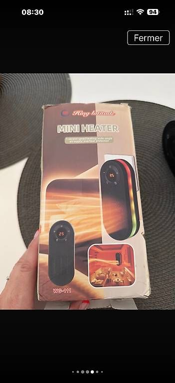 Radiatori: Mini chauffage dappoint 1000 W – Nuovo e nell'imballaggio originale da St-Gingolph venduto da chr_5gtw