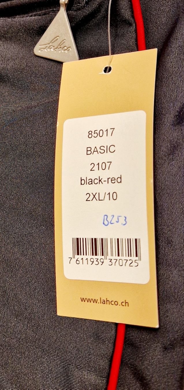 Lahco Costumi da bagno: Badehose Herren XXL Lahco Basic Black Red / Rabatt 50% - 70% – Nuovo e nell'imballaggio originale da Braunau venduto da Brand-Store 2