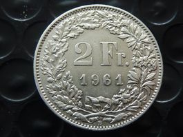2 Fr. 1961  vorz. - unz.