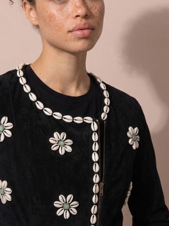 Marke Manoush Paris Wildleder XS / S mit Muscheln