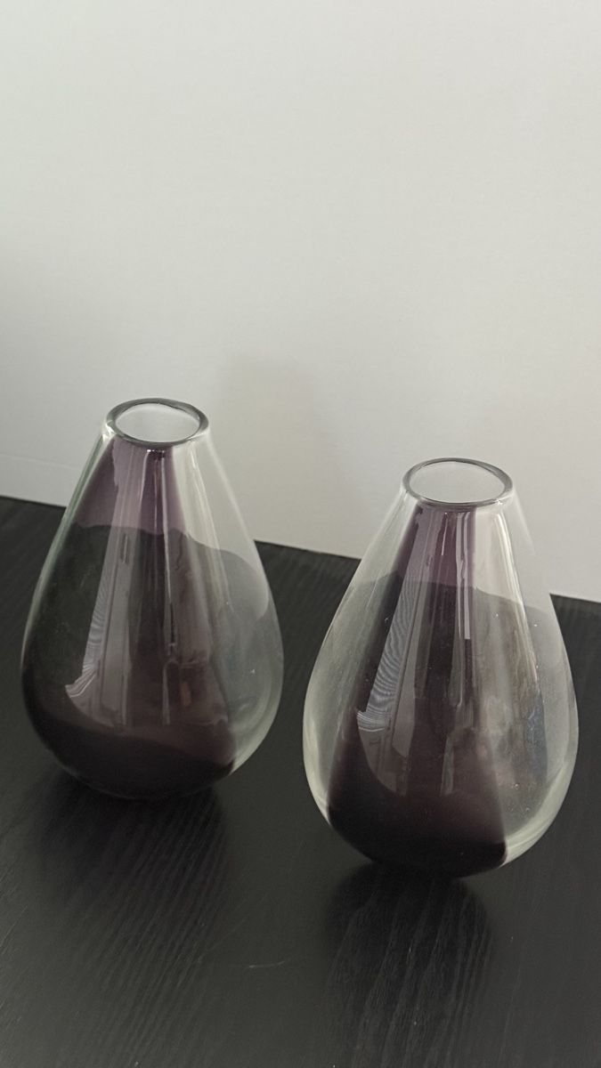 Vasi & Recipienti: 2er Set Glasvasen dunkelviolett – Usato da Oberengstringen venduto da Derysh 1
