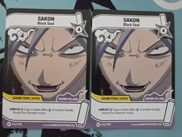 2x Naruto Mythos TCG - Sakon EN