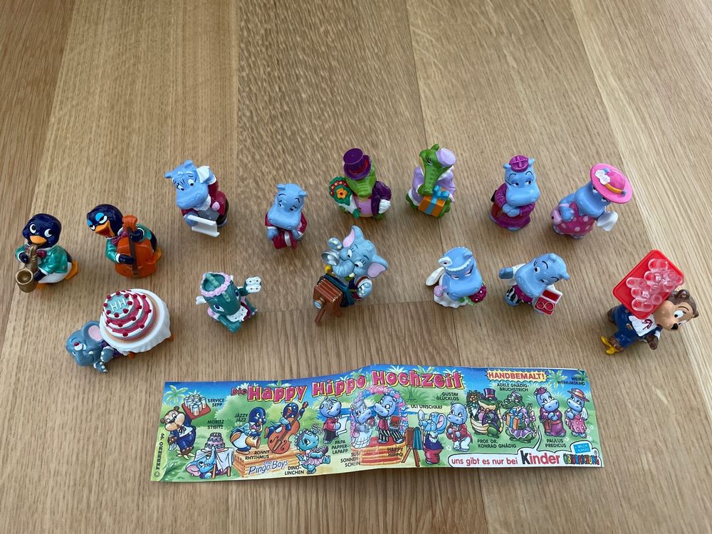 Kinder Überraschungs-Eier Figuren: Happy Hippo Hochzeit | Kaufen auf ...