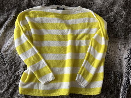 Fabiana Filippi Spring Jumper Yellow/White Size 44/M