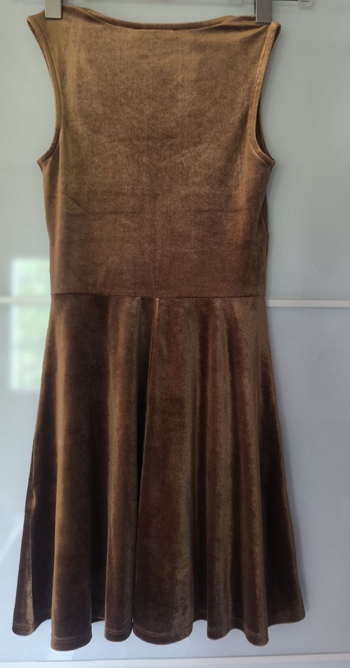 Vestiti: Samtkleid goldbraun Grösse S Forever 21 – Usato da Fischbach LU venduto da BuBri 1
