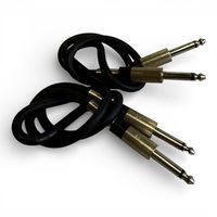 2x 0.5m Kabel Mono Jack / Klinke 6.3mm M (A214)