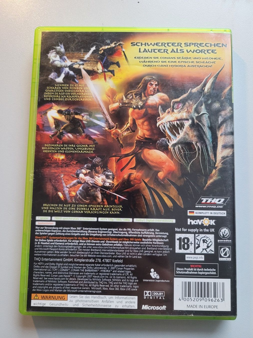 Giochi: Conan (XBox 360) – Usato da Uezwil venduto da -Retrogames- 2