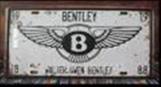 Bentley Insegne: License Plate Nr-Sch. BENTLEY – Nuovo e nell'imballaggio originale da Rupperswil venduto da big-one-sale