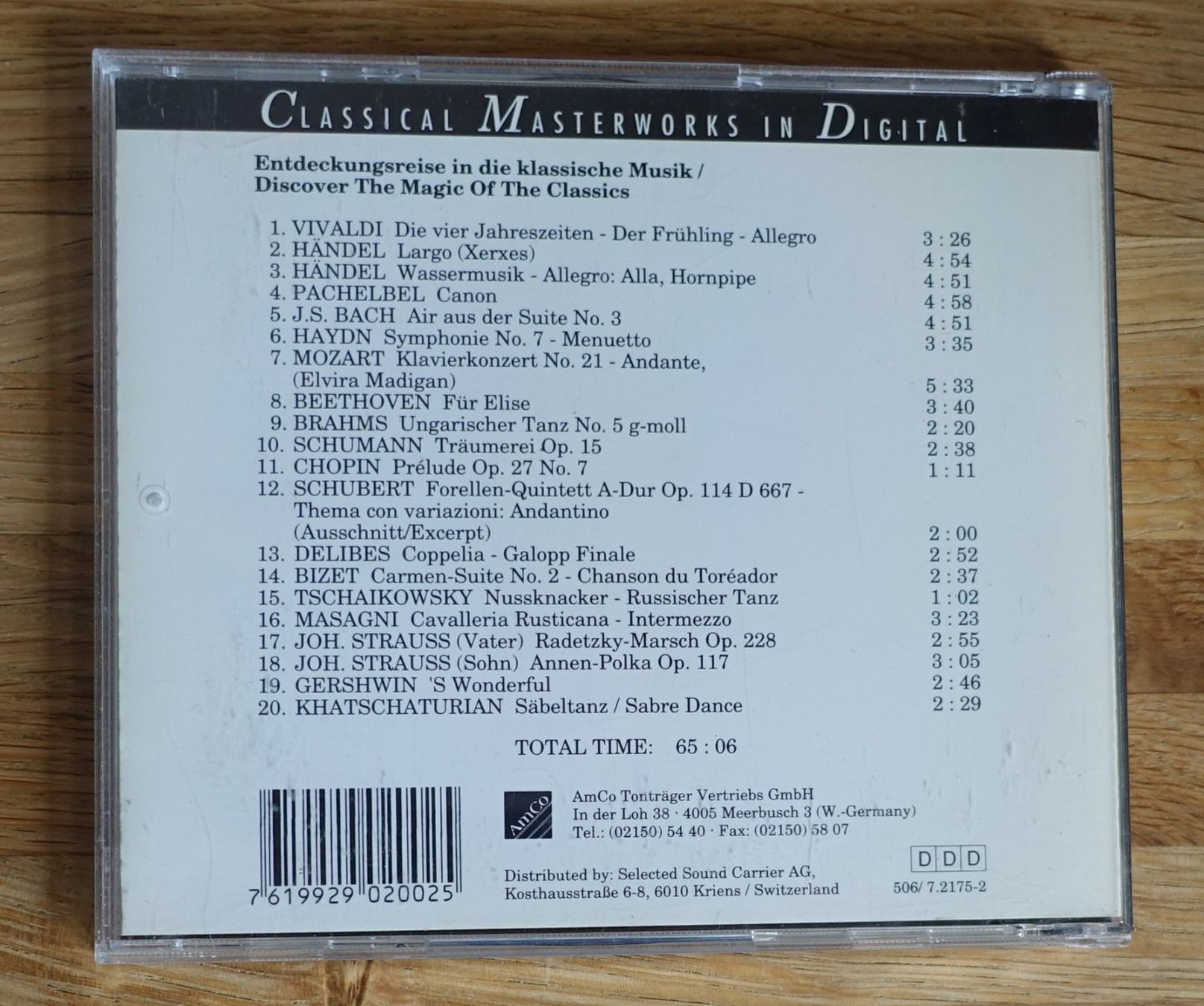 CD: Classical Masterworks In Digital - F31 – Usato da Sessa venduto da fraenklishop 1