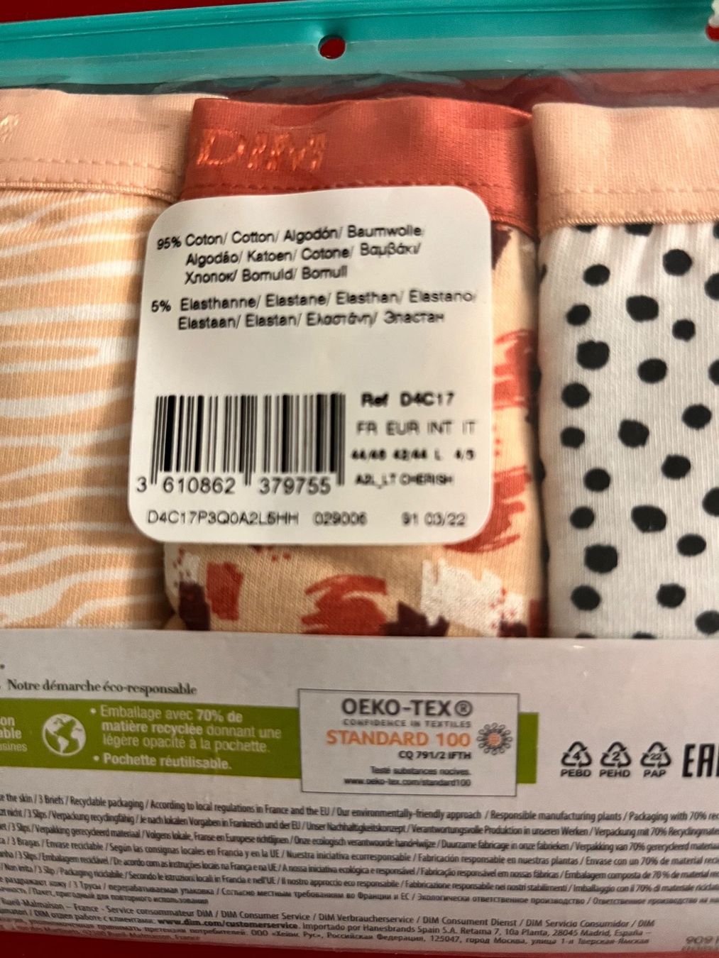 Dim Altra biancheria intima: DIM, Boxer Les Pockets, Coton Stretch, Grösse 42/44 – Nuovo e nell'imballaggio originale da Rudolfstetten venduto da gst_g7xl 3