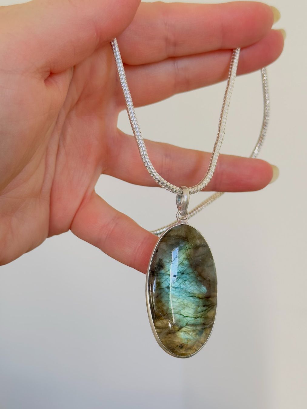 Catenine: Labradorite necklace – Nuovo e nell'imballaggio originale da Genève venduto da AGBERG 9