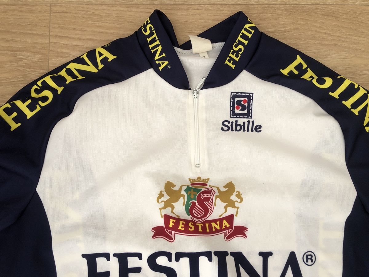 Maillot De Cyclisme Festina Sibille - Taille L - Occasion
