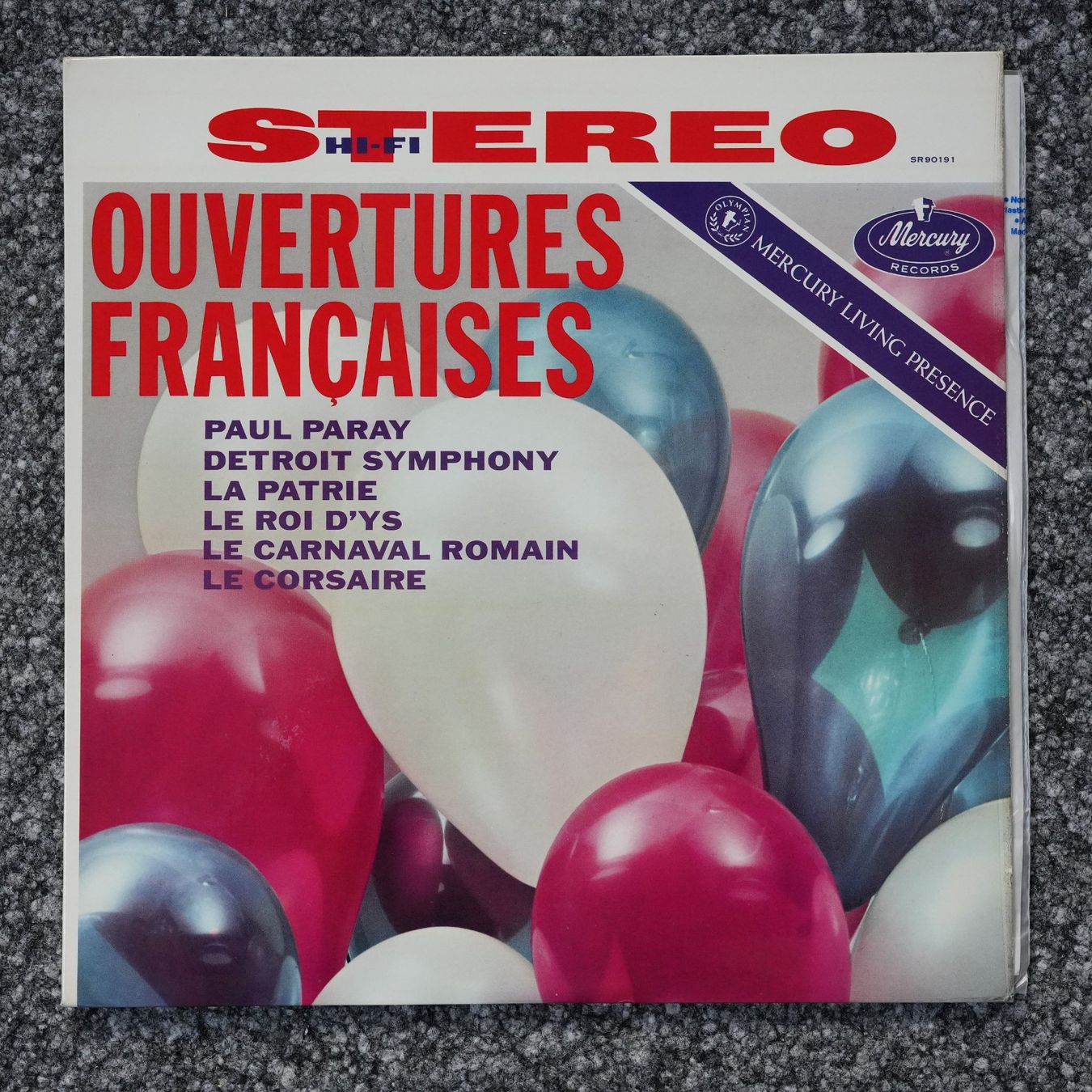 Dischi in vinile: Mercury SR 90191 / Ouvertures Françaises – Usato da Brunnen venduto da Techfreak1