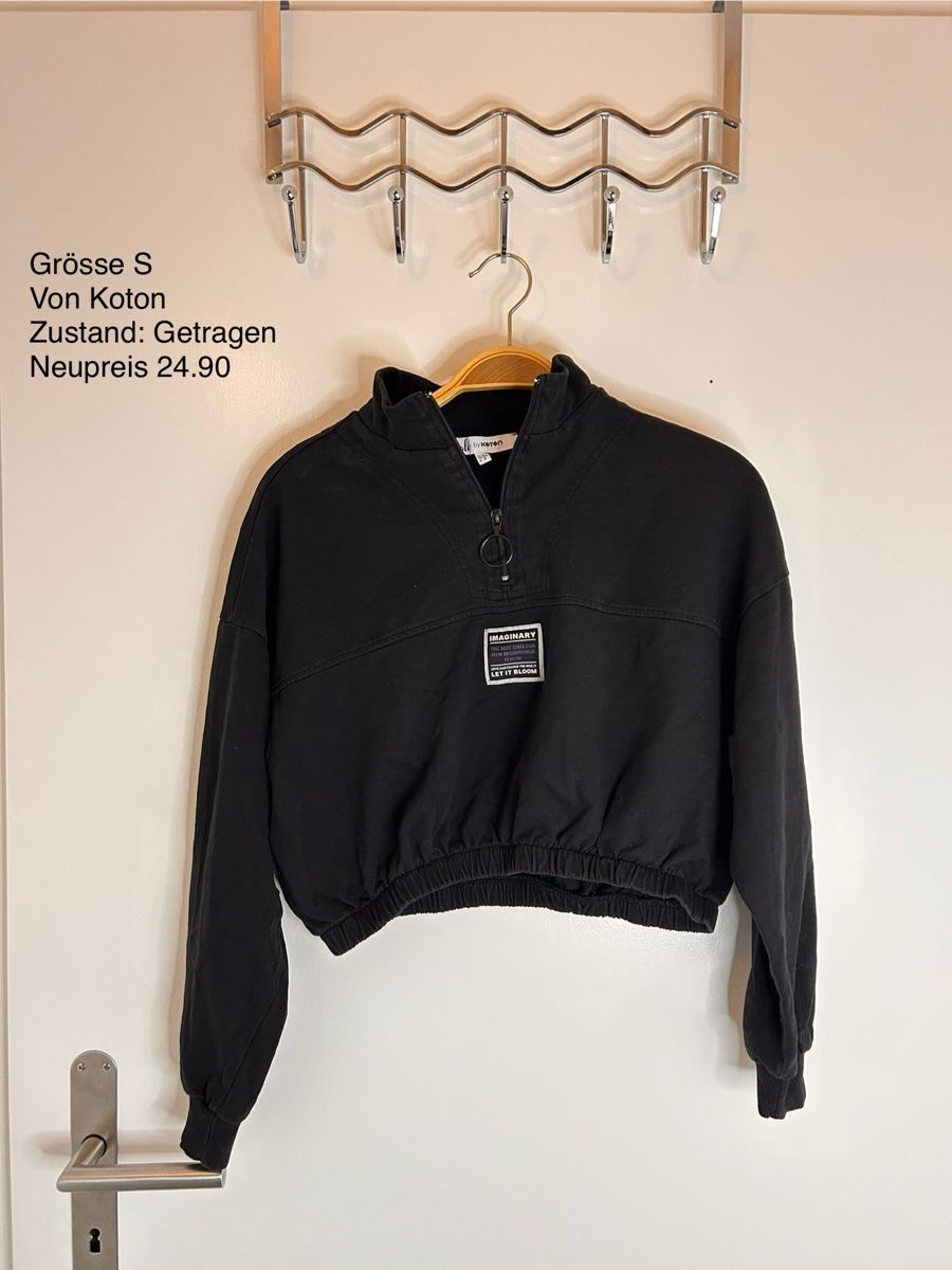 Maglioni & Felpe: Schwarzer Baumwoll-Pulli von Koton, Grösse S, Top Zustand – Usato da Lyss venduto da ClothesbySezi