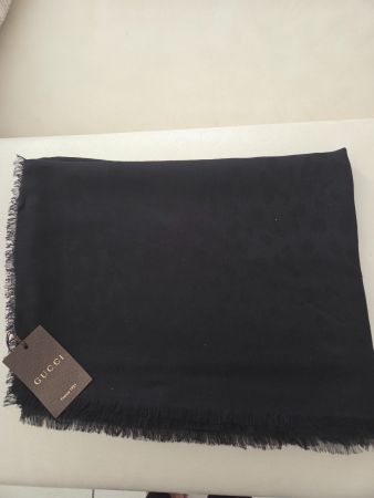 NEW! Scialle Gucci nero,  90% modal, 10% cachemire