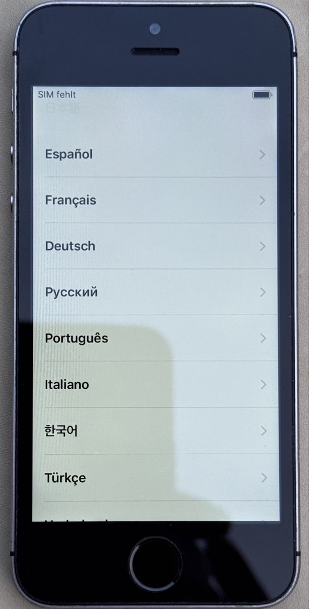 Apple Telefoni cellulari / Smartphones: Smartphone Apple iPhone 5s Grau Modell A1457 gebraucht – Usato da Magglingen/Macolin venduto da lamocca