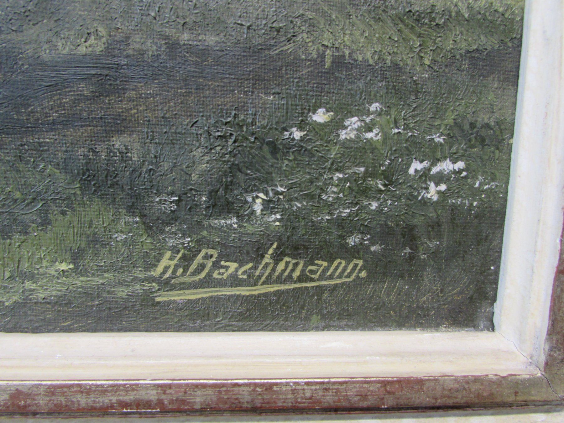 Dipinti: Altes Oelgemälde,H.Bachmann – Usato da Walchwil venduto da Shells1 3