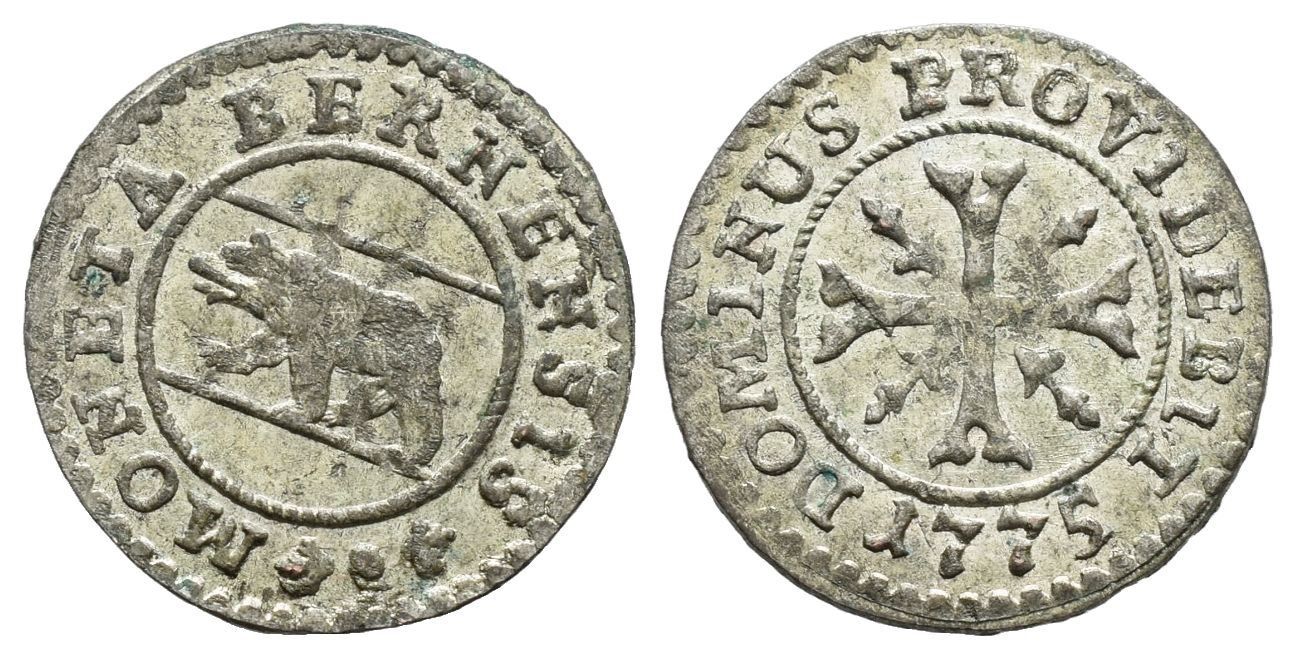Alle Münzen: Bern Vierer 1775 /34/ – Gebraucht aus Trimbach von Solothurn1