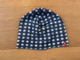 Kindermütze blau mit weissen Sternen H&M Grösse 86/92