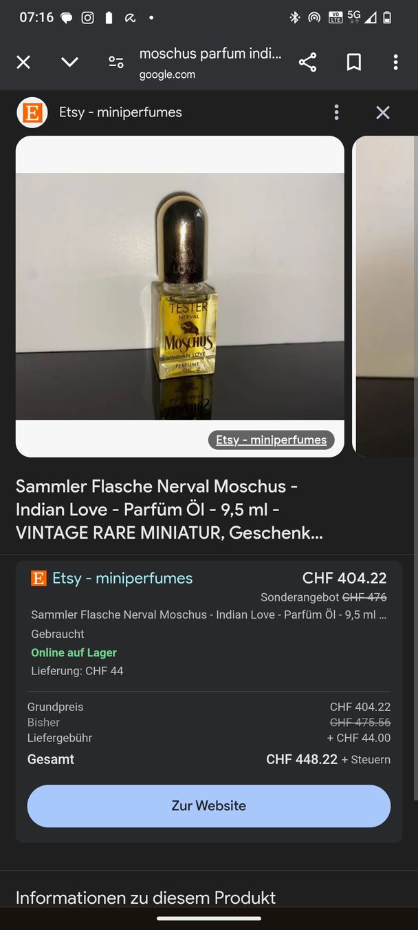 Profumi & Eau de Toilette: Moschus Indian Love Vintage Rare – Nuovo (secondo la descrizione) da Winterthur venduto da Lauruus 3