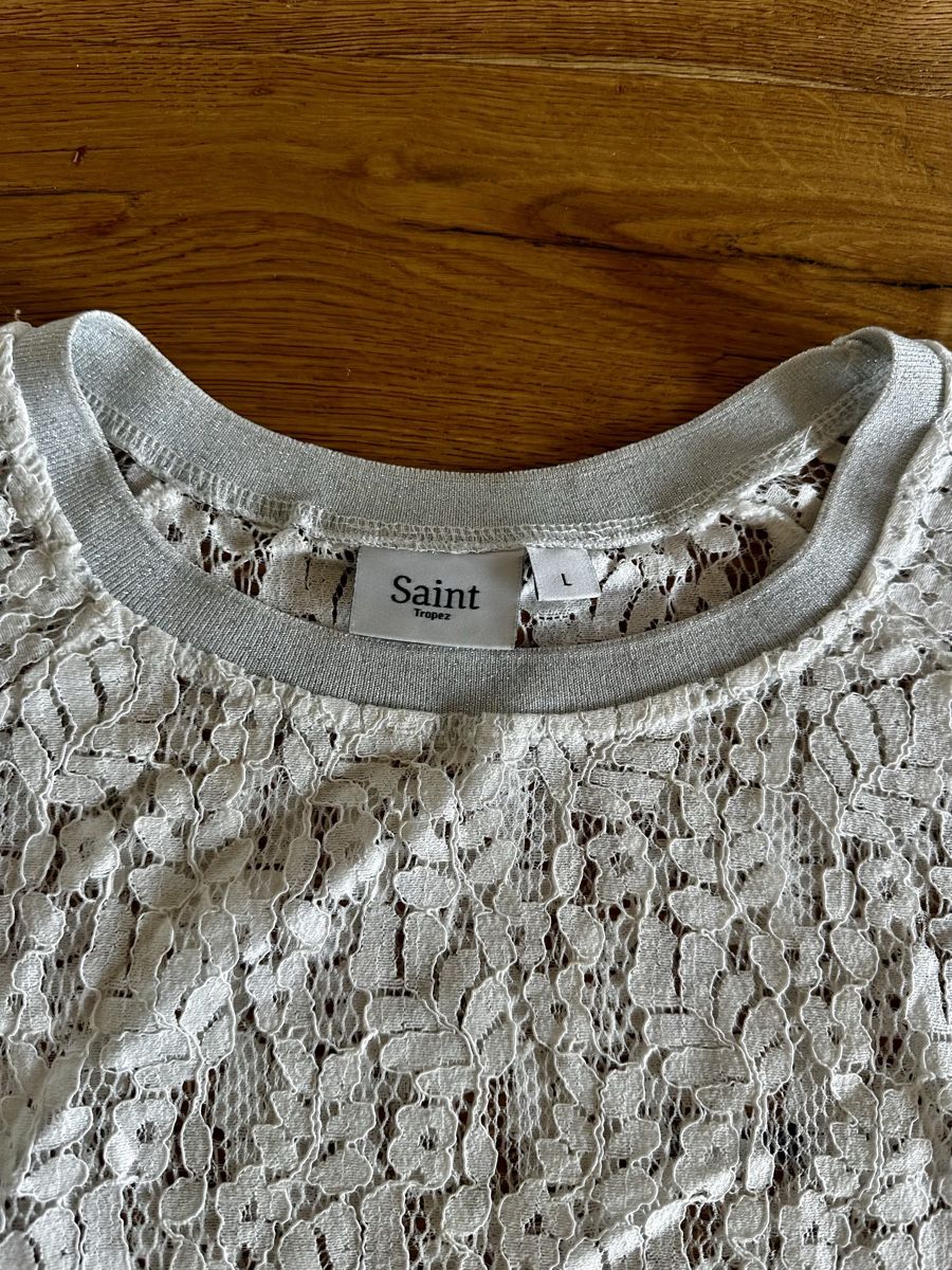 T-Shirts: Shirt Saint Tropez Spitze Weiss Grösse L – Gebraucht aus Urswil von LMT89 1