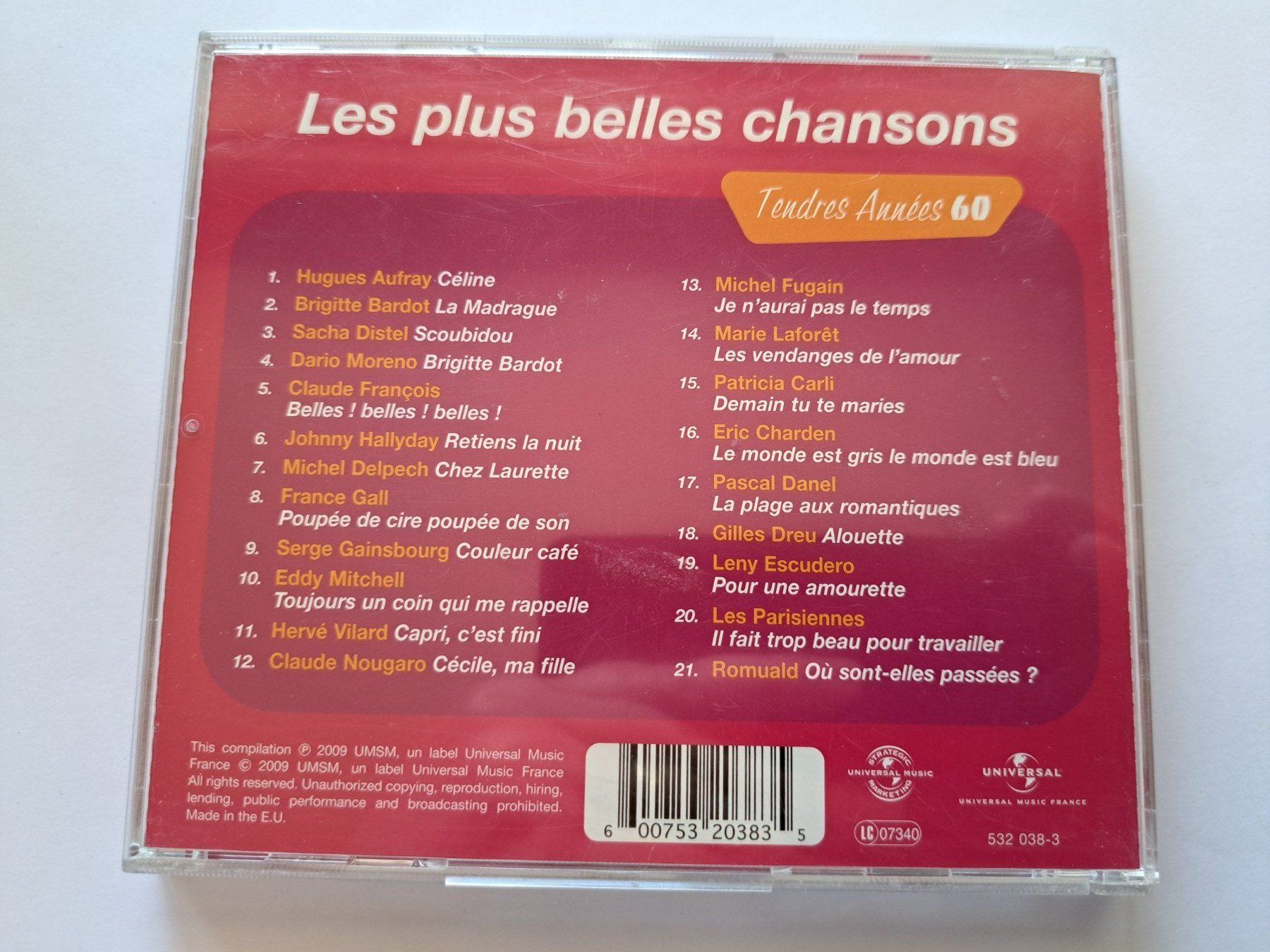 CD: CD Les plus belles chanson années 60 – Usato da Pully venduto da bro_n52j 1