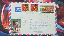 CL32 Enveloppe + Timbre République Centrafricaine 1981