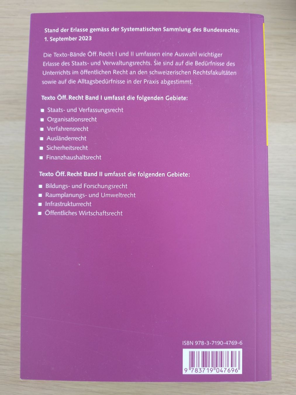 Bücher: TEXTO Öff. Recht II, 6. Auflage – Gebraucht aus Bühler von Tin77 1
