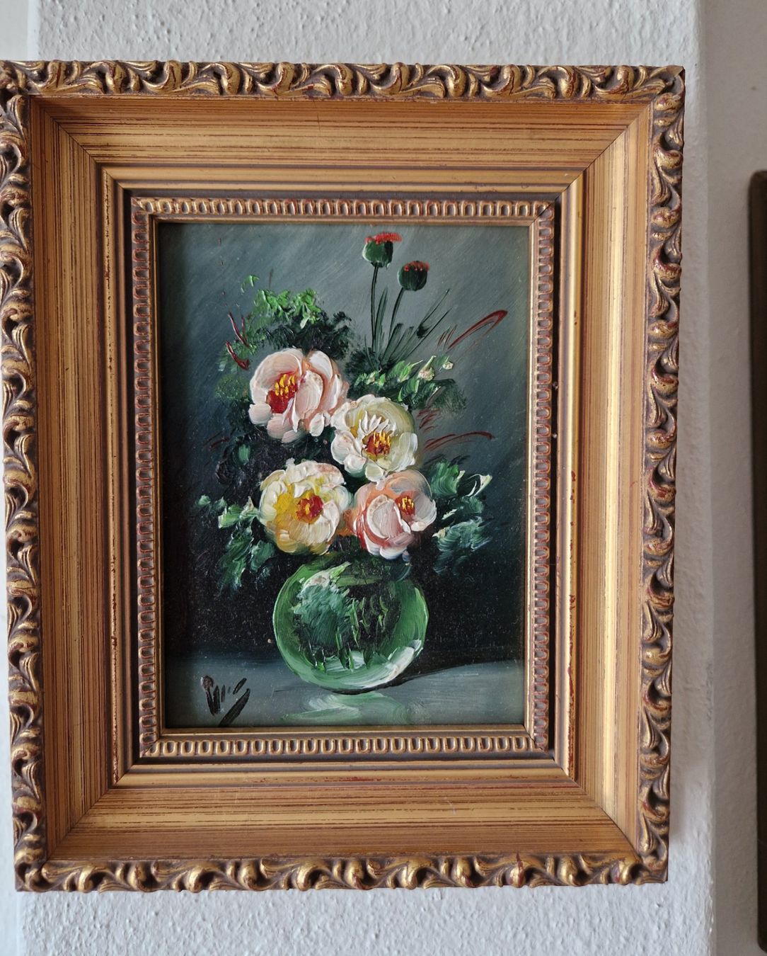 Cadres de tableaux: Ölgemälde Blumen mit Rahmen – D'occasion à Bern par Antikbatik 6