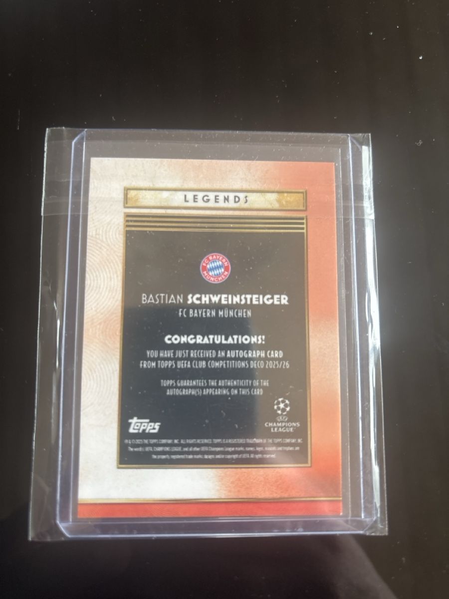Topps Carte collezionabili: TOPPS Deco Bastian Schweinsteiger Auto /25 – Nuovo (secondo la descrizione) da Hunzenschwil venduto da rap_7tw9 1