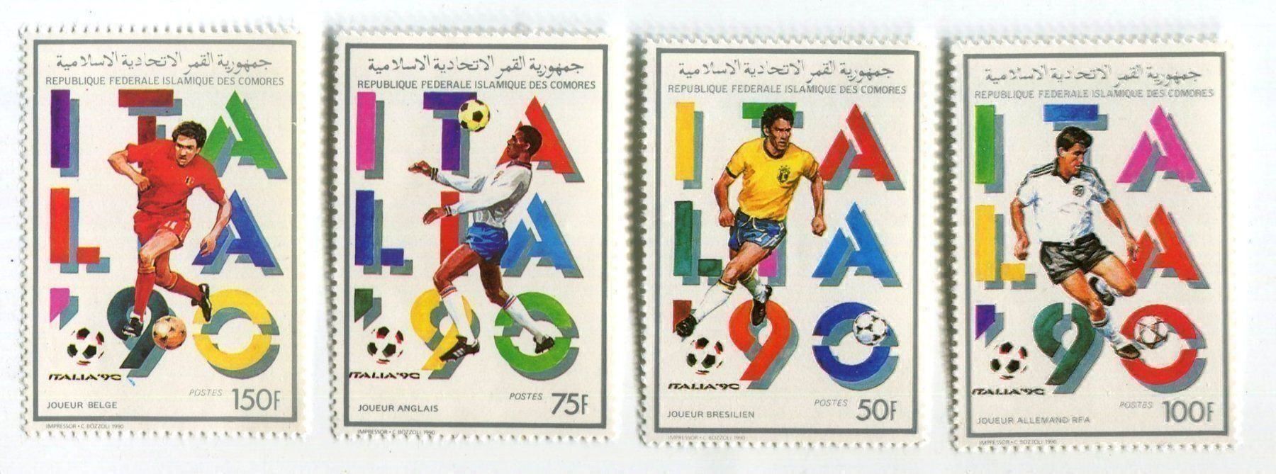 Tutti i francobolli: Briefmarken "Fussball". Komoren. – Nuovo e nell'imballaggio originale da Basel venduto da Butsch5