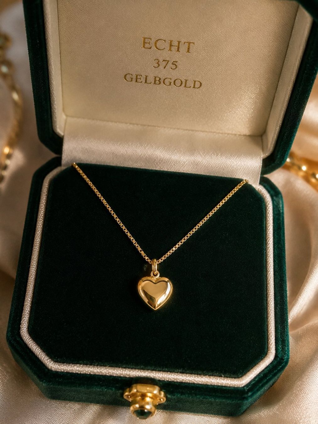 Colliers: Herz Echtgold mit Kette s925 – Neuf avec emballage d'origine à Hemmental par Zirconwelt 4