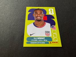 Panini FIFA Fussball WM 2026 Sticker Haji Wright USA 19