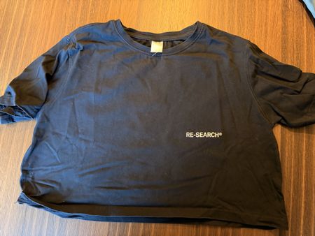 Schwarzes Swiss Designer T-Shirt, Gr. M