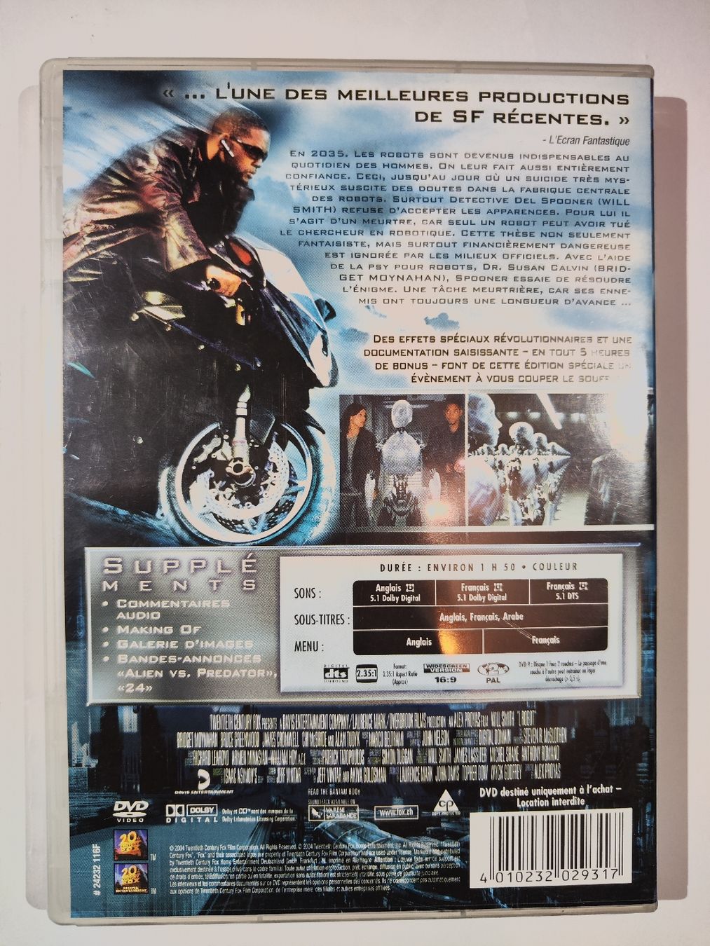 Tous les DVDs: DVD - i, Robot – D'occasion à Commugny par Teksen 1