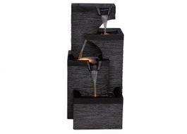 TEDURA Gartenbrunnen LED, Wasserfall (26082604PL)
