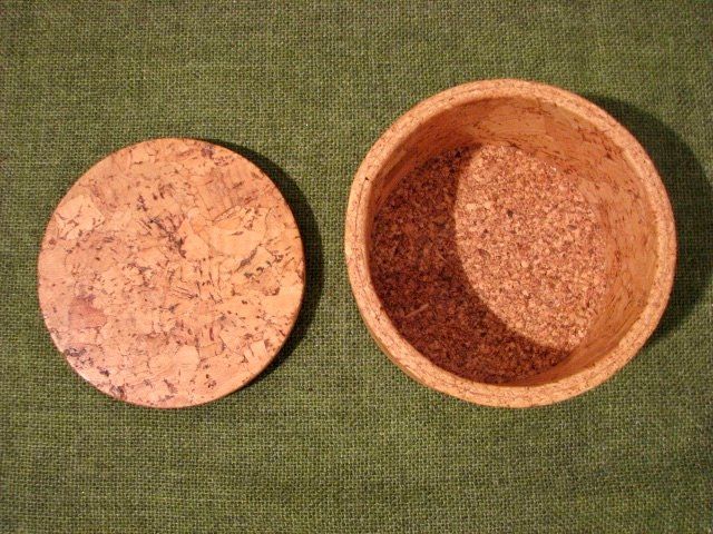 Behälter & Ähnliches: Kork Dose Schmuck Box Case Schatulle mit Deckel rund D) – Neu (gemäss Beschreibung) aus Wil ZH von Arbolero 3