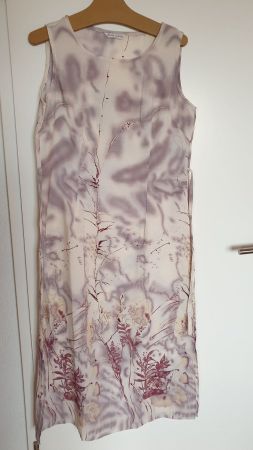 Kleid lang Beige/Violett Belle Etoile M, Polyester/Baumwolle