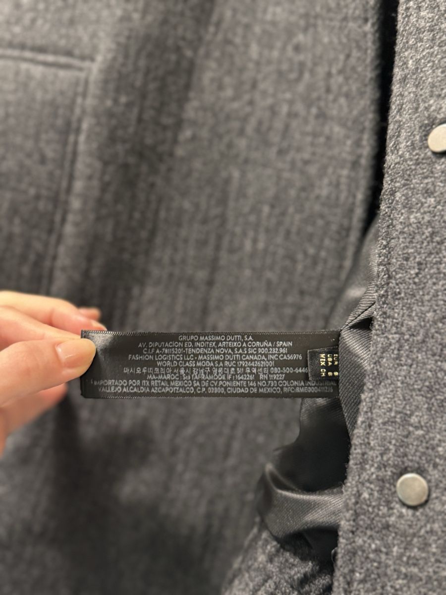 Massimo Dutti Vestes: Massimo Dutti Bomber Jacket Charcoal Grey Size S – D'occasion à Zürich par Anastasiya_g 5
