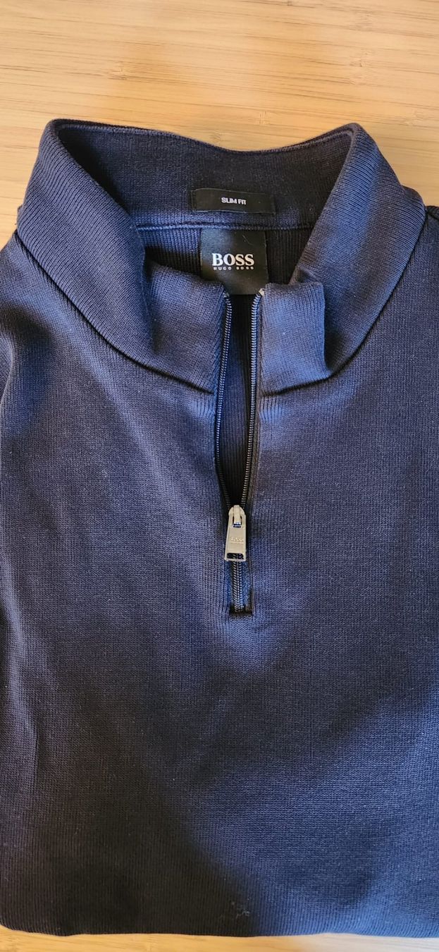 Hugo Boss Maglioni & Felpe: BOSS Herren Pullover, Slim Fit, Dunkelblau, Grösse L – Usato da Zürich venduto da syl_bhd2 3