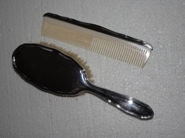 JEZLER SILBER 800 PUNZIERT SET HAARBÜRSTE & KAMM *REGENCE*