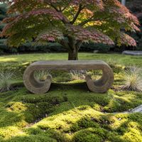 Gartenbank Steinbank Bluestone Drache Phönix China 117 cm