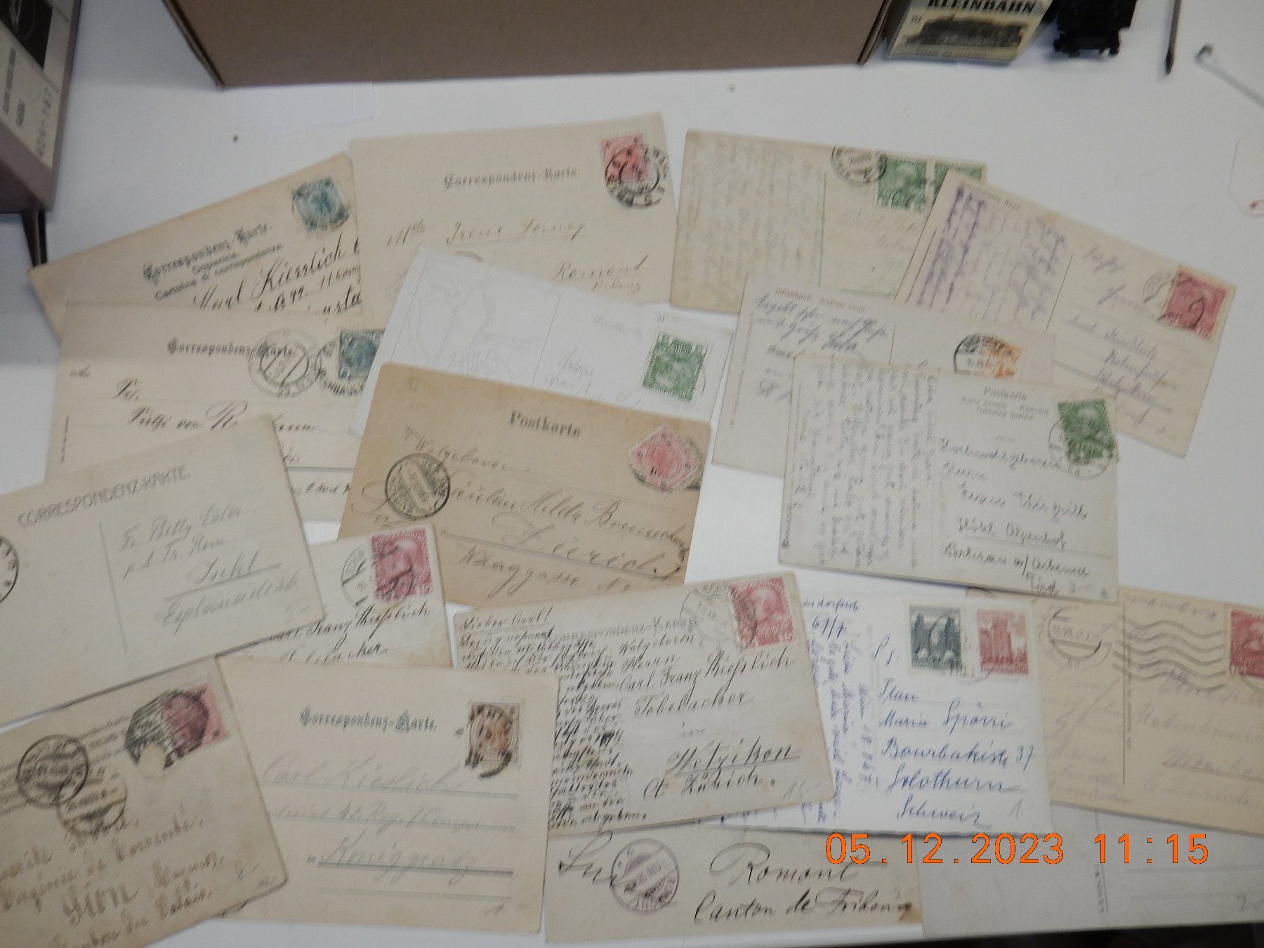 Cartoline postali: 1 Lot 19 Ansichtskarten Ausland – Usato da Steffisburg venduto da Sorbas 1