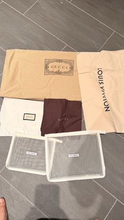 Luxus Staubbeutel Set: Gucci, LV, Dolce - Top Zustand!
