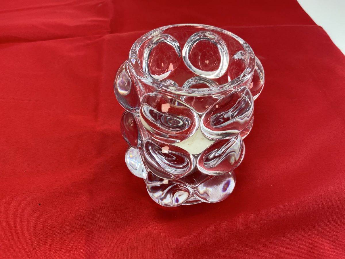 Bicchieri: Vintage Teelichthalter aus Glas, Bolsius – Usato da Erlach venduto da silvia3235 3