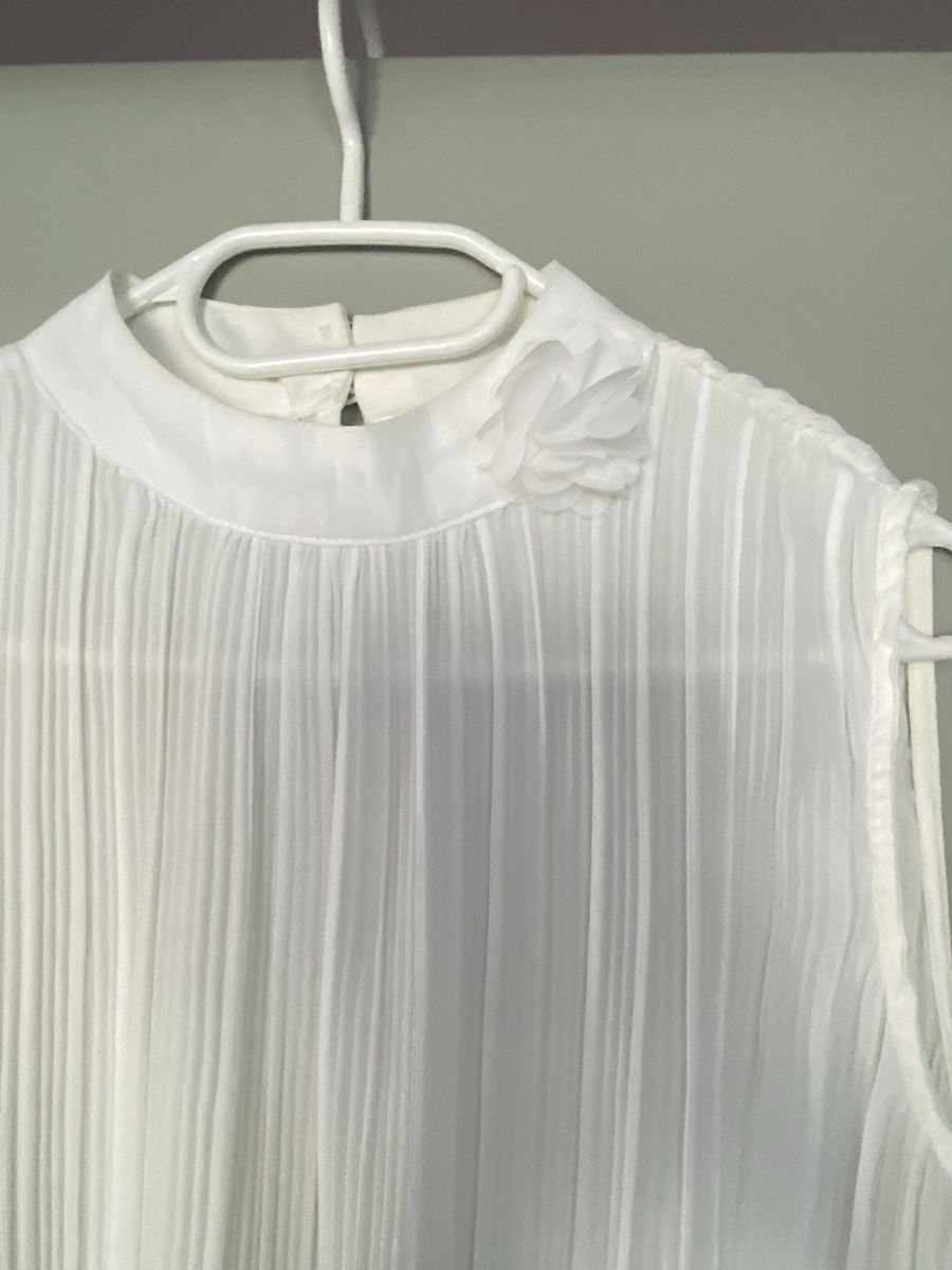Blusen: Bluse Plissee weiss neu Gr 40 – Neu (gemäss Beschreibung) aus Brugg AG von Honeybee6 1