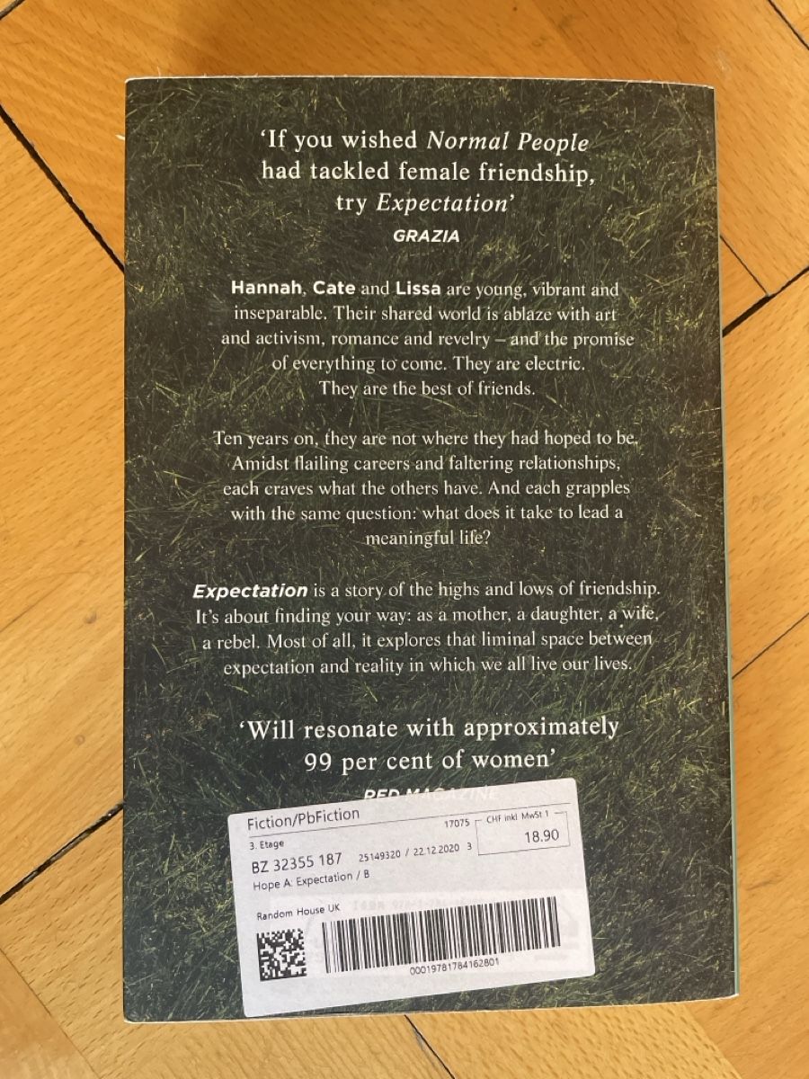 Bücher: Buch expectation von anna hope – Gebraucht aus Zürich von joa_7xds 1