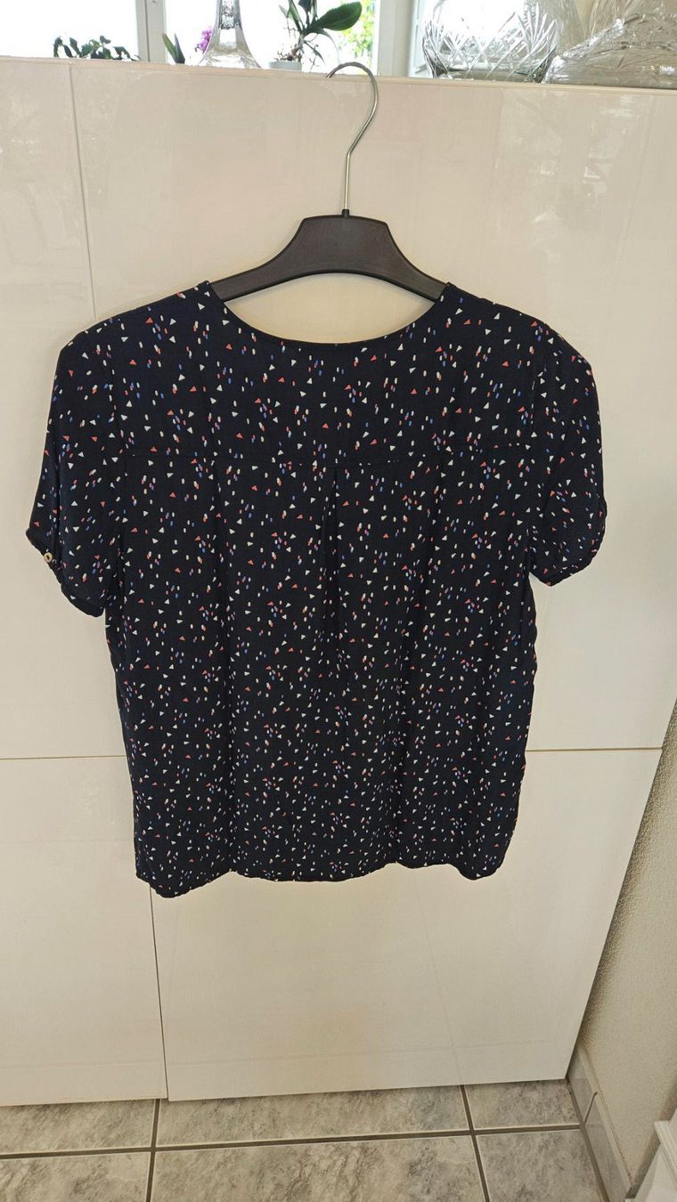 Esprit Camicette: Hübsche Bluse mit Muster Gr. 38, Top Zustand Esprit Blau – Usato da Gossau ZH venduto da fashiontwo 4