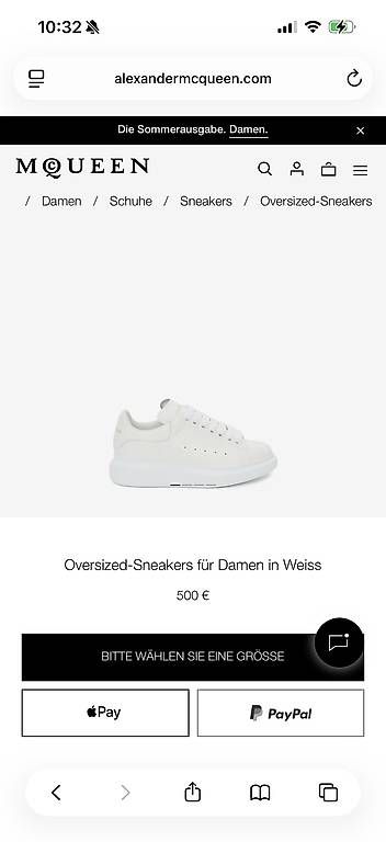Alexander Mcqueen Scarpe da uomo: Alexander McQueen Oversized Sneaker  Weiss, Grösse 36 – Usato da Turgi venduto da janjjne 4