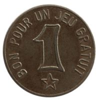 Jeton Bon pour un jeu gratuit